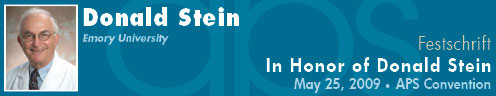 Festschrift for Donald Stein
