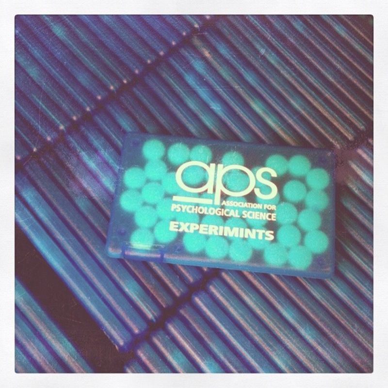 Discriminating APS Convention attendees don’t just want to look nice — they want to smell nice, too. Keep your breath fresh with APS Experimints.