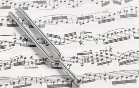 A-440 Tuning Fork and Sheet Music
