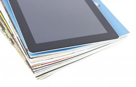 Digital tablet with magazines