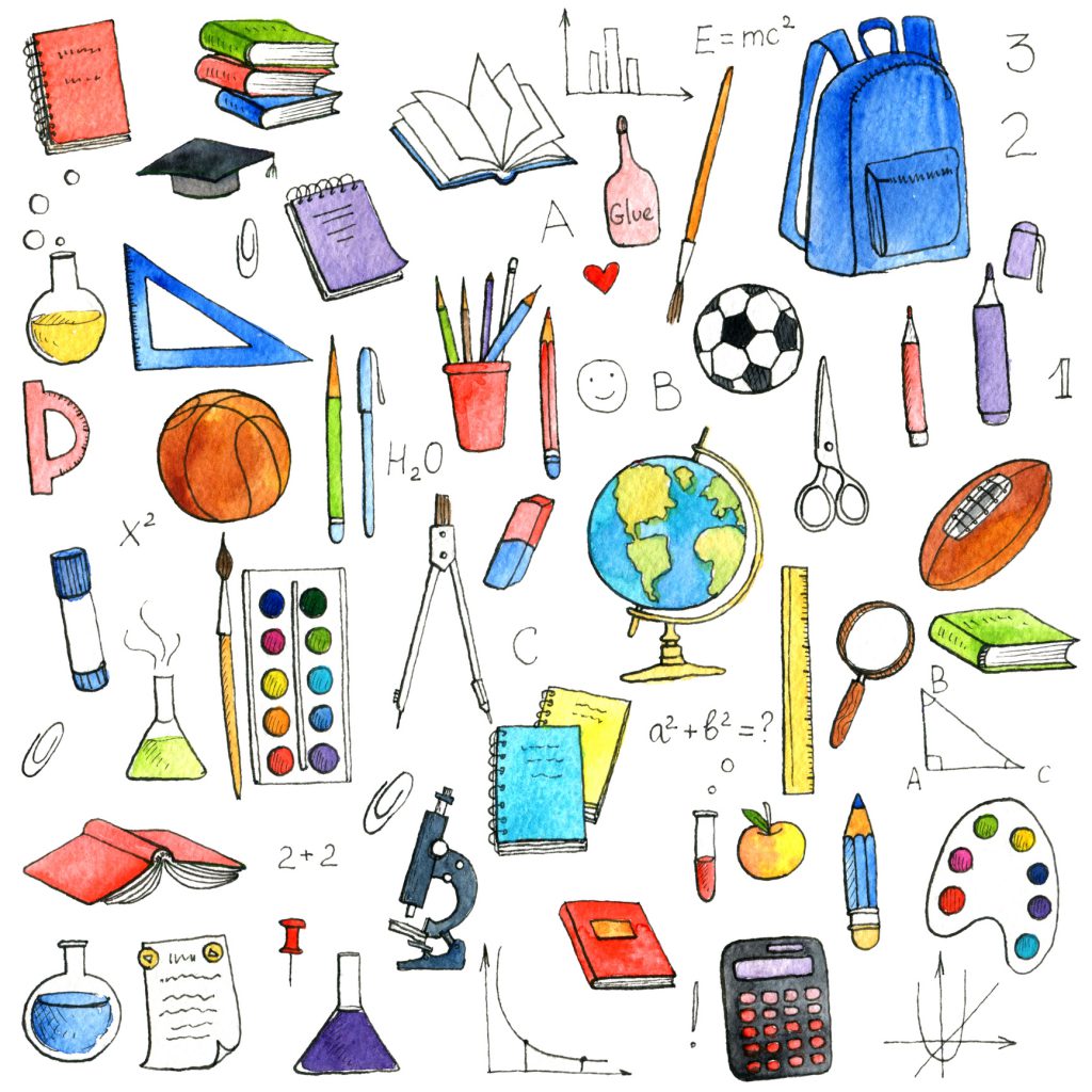 Kids Drawing Back School Children Education Stock Illustration 639854917 |  Shutterstock